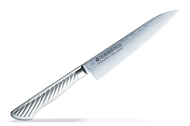 F-1030 TOJIRO PRO ニッケルダマスカス鋼 ペティナイフ 135mm